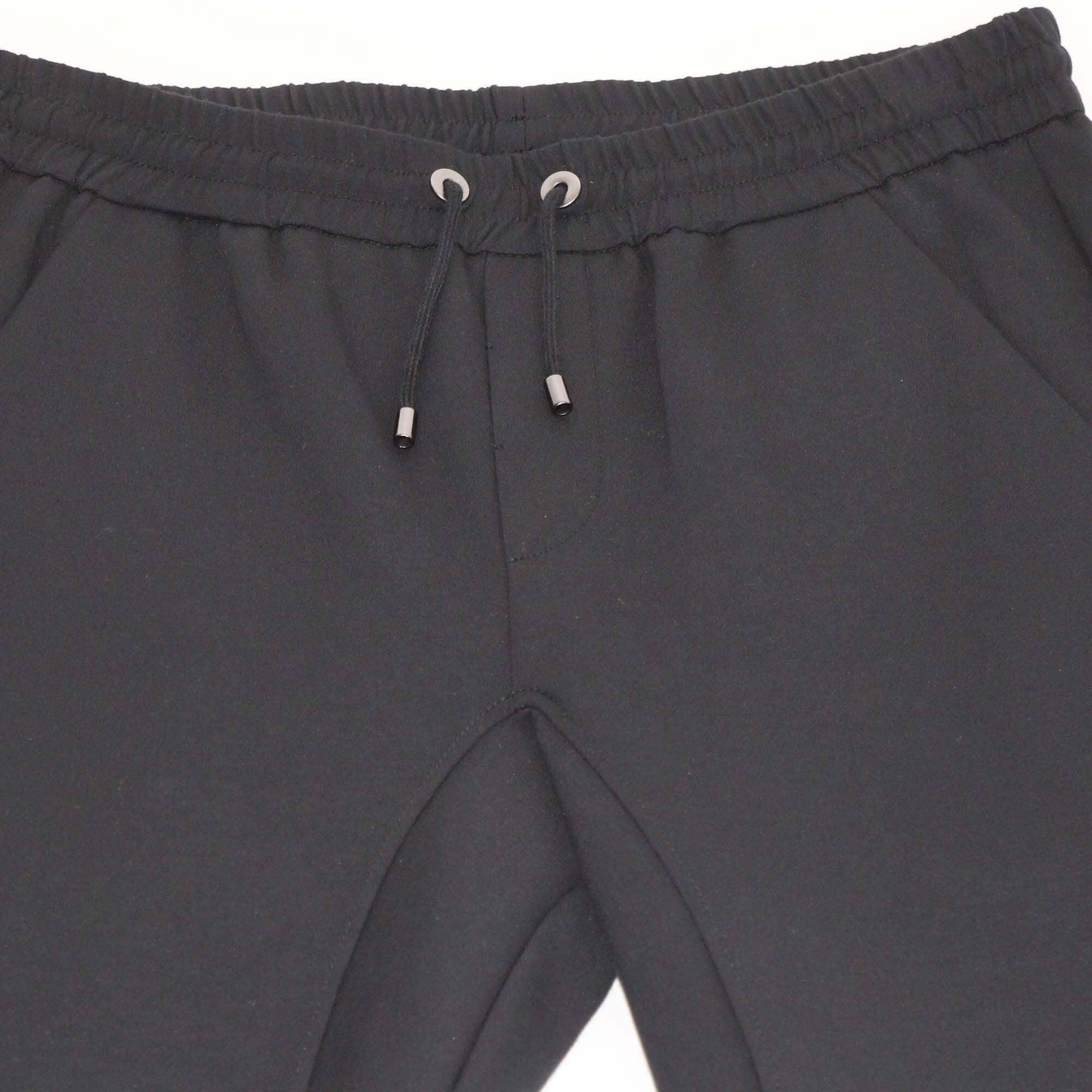 Brunello Cucinelli Black Drawstring Cotton Blended Pants Womens Brunello Cucinelli 