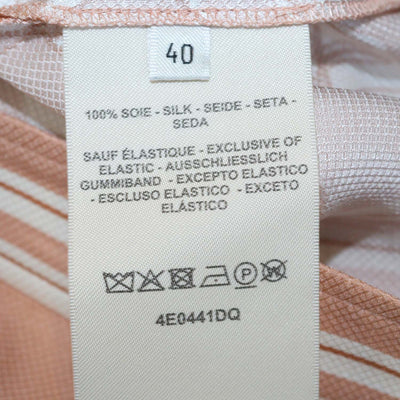 Hermes Beige Silk En Desordre Finesse Pants