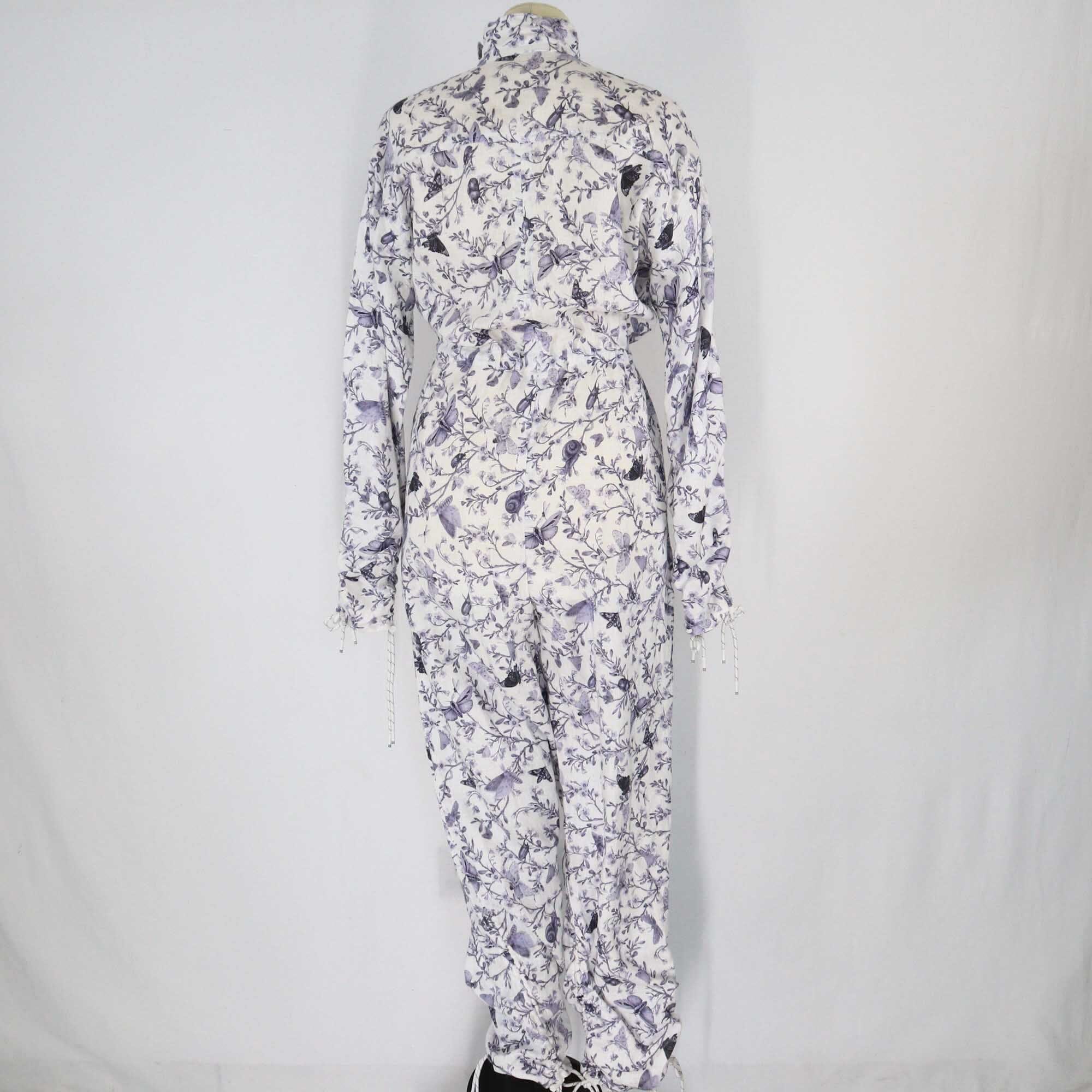 Zimmermann Blue Printed Turtleneck Jumpsuit Clothing Zimmermann 