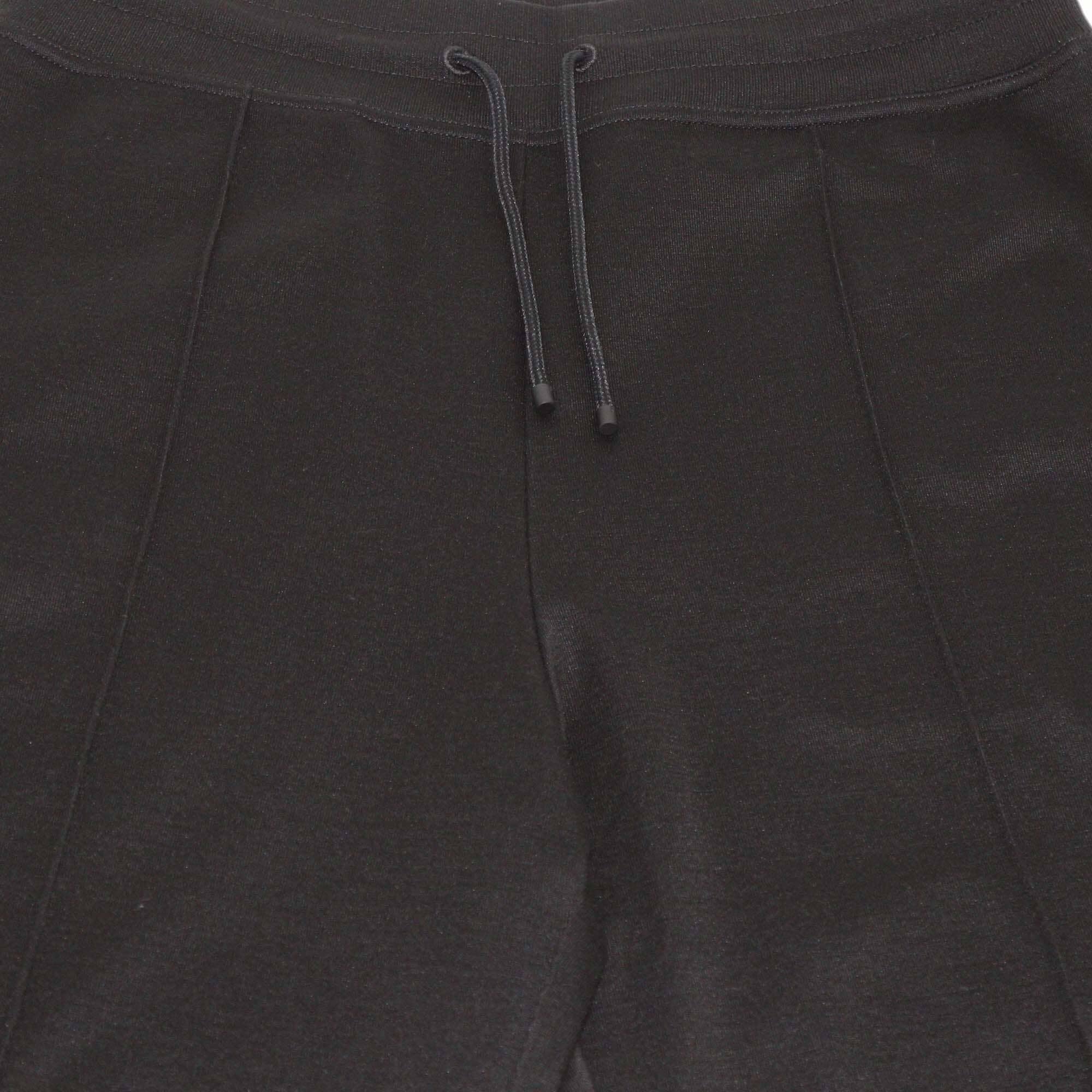Hermes Black Cotton Blended Logo Patch Detailed Track Pants Womens Hermes 