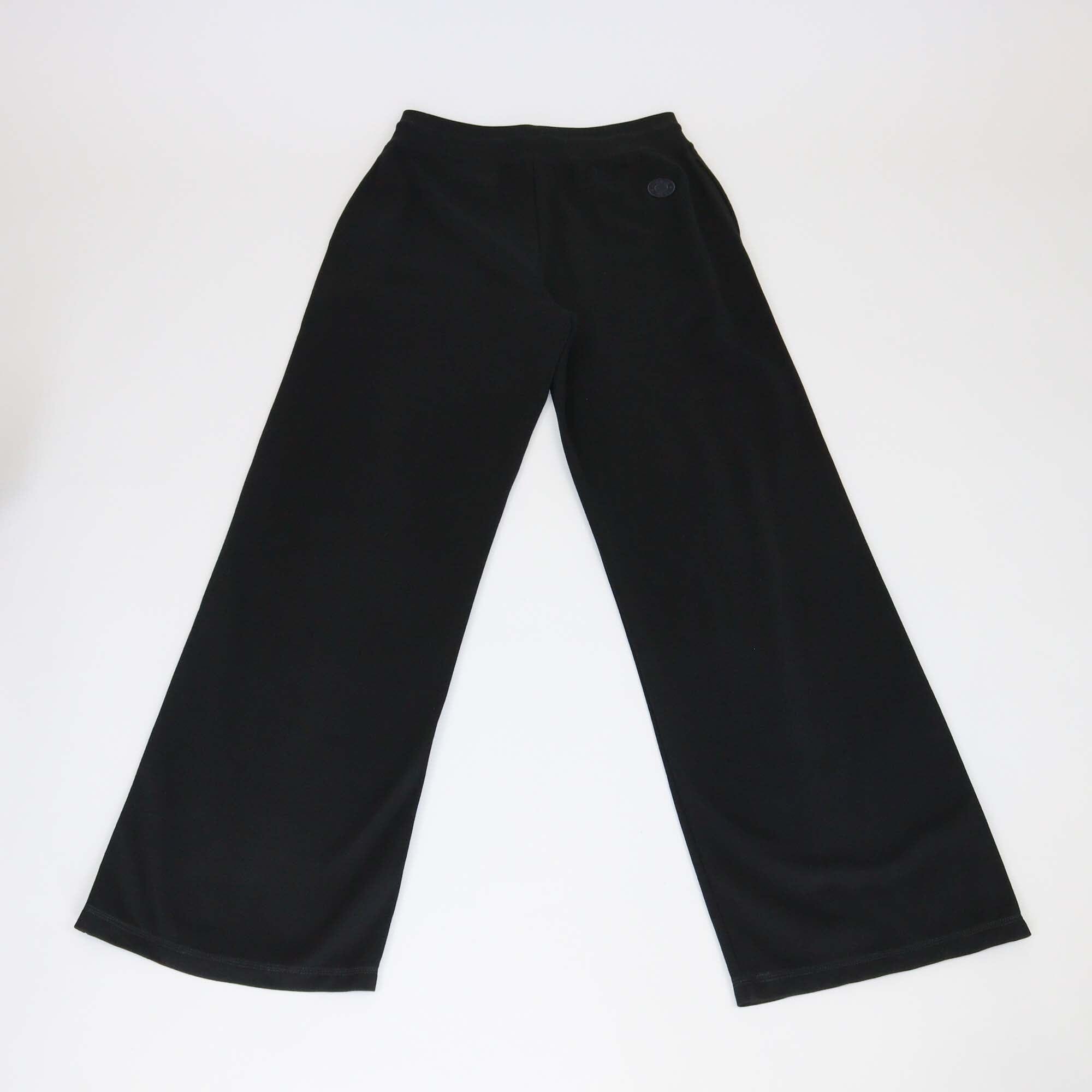 Hermes Black Cotton Blended Logo Patch Detailed Track Pants Womens Hermes 