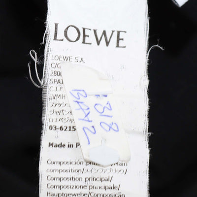 Loewe Black Cotton Knit Anagram Embroidered Tank Top