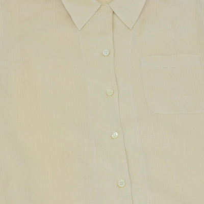 Loro Piana Yellow Linen Short Sleeve Shirt & Trouser Set