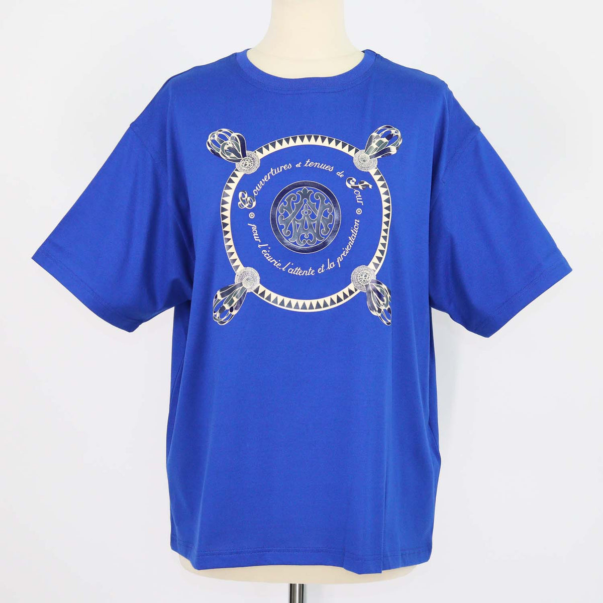 Hermès Bleu Mykonos Coton Couvertues Et Tenues Maxi T-Shirt