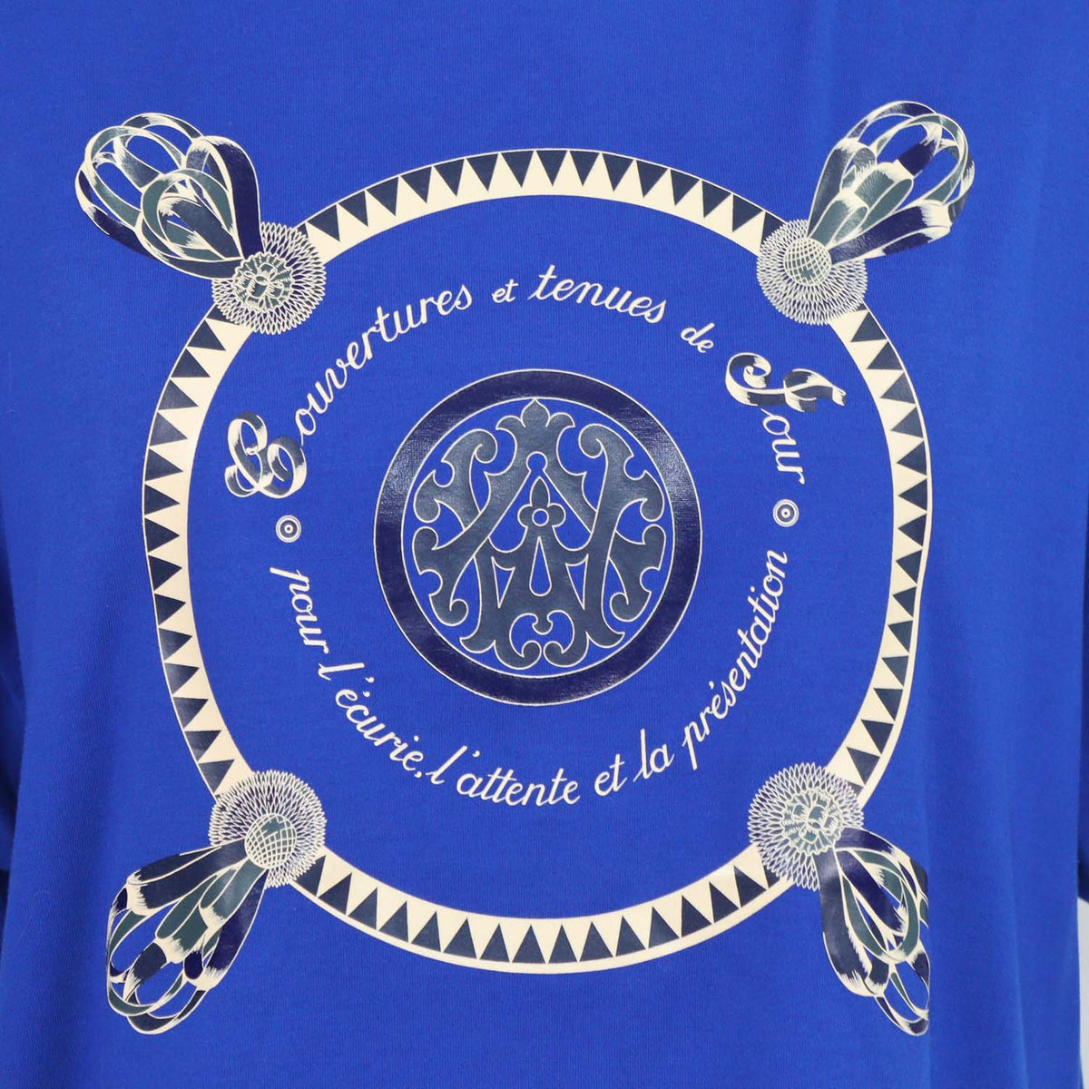 Hermès Bleu Mykonos Coton Couvertues Et Tenues Maxi T-Shirt
