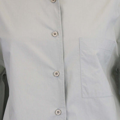 The Frankie Shop Green Cotton Long Sleeve Shirt & Short Set