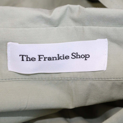 The Frankie Shop Green Cotton Long Sleeve Shirt & Short Set