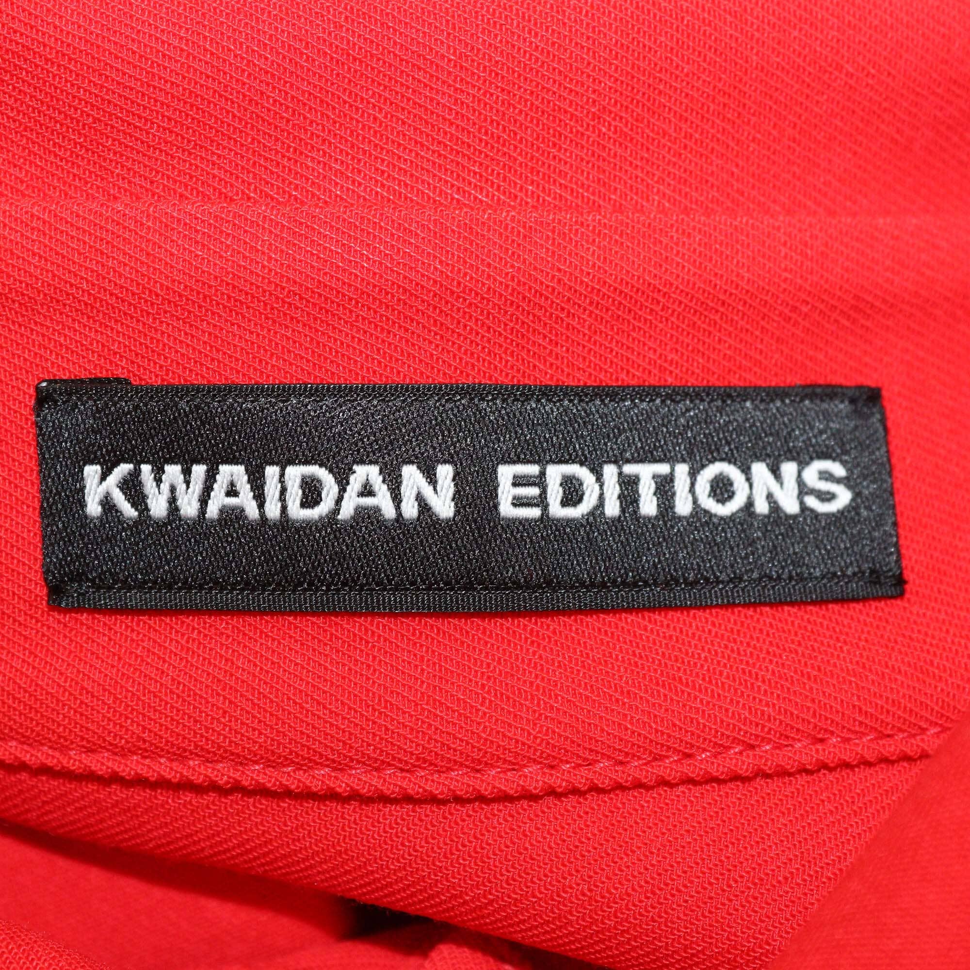 Kwaidan Editions Red Fluid Wool 70's Collar Shirt & Wide Leg Pants Set Womens Kwaidan Editions 