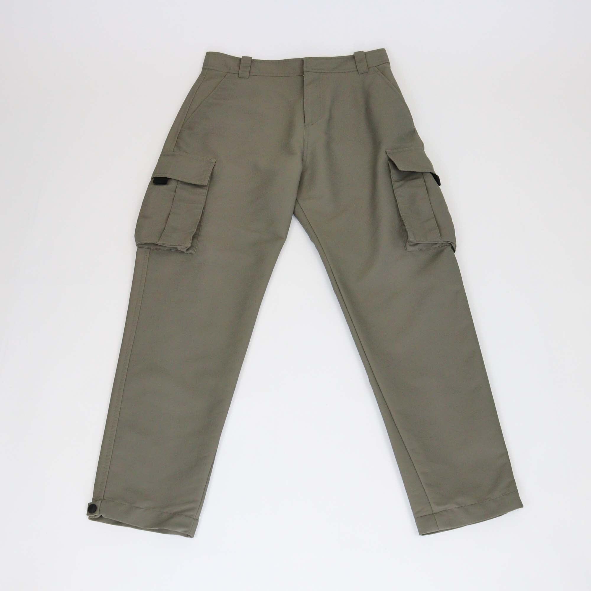 Dior Homme Grey Blend Nylon Ripstop Cargo Pants Mens Dior Homme 