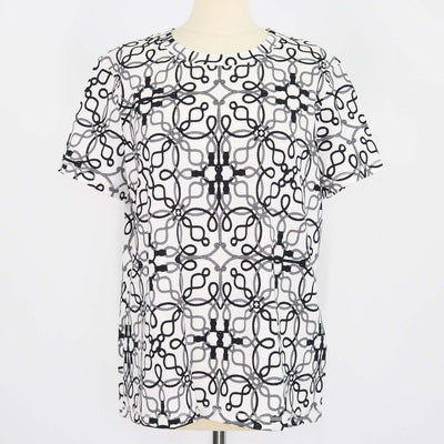 Hermes White, Black Cotton Cordeliers Piqures Micro T-Shirt