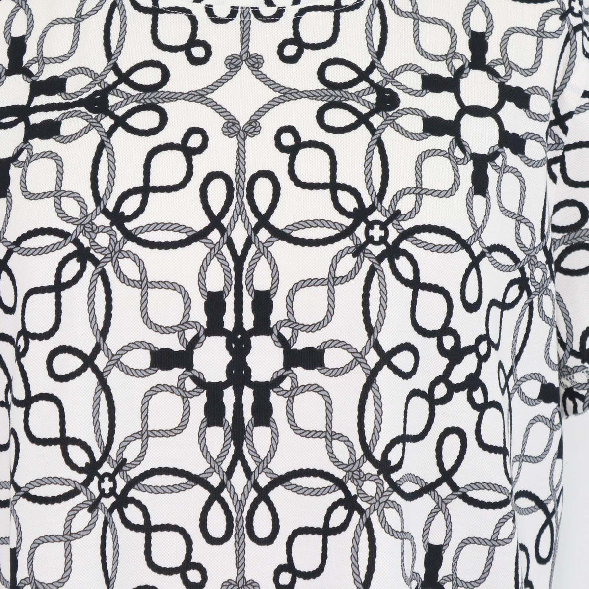 Hermes White, Black Cotton Cordeliers Piqures Micro T-Shirt