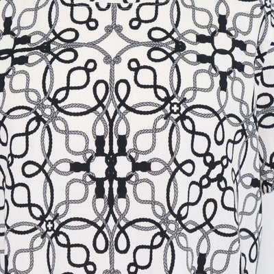 Hermes White, Black Cotton Cordeliers Piqures Micro T-Shirt