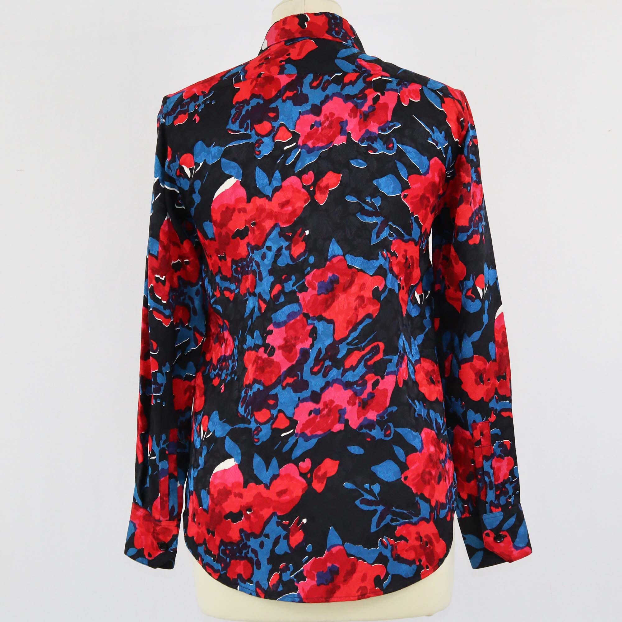 Saint Laurent Multicolor Printed Long Sleeve Shirt Womens Saint Laurent 