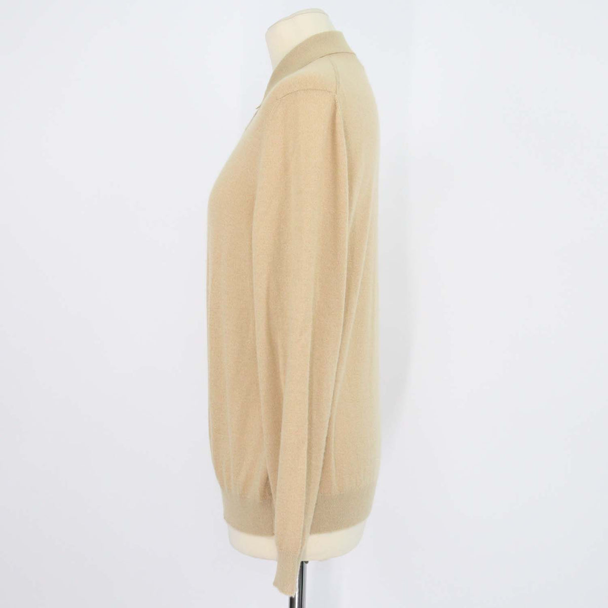 Loro Piana Light Brown Blend Cashmere Luciole Long Sleeve Shirt