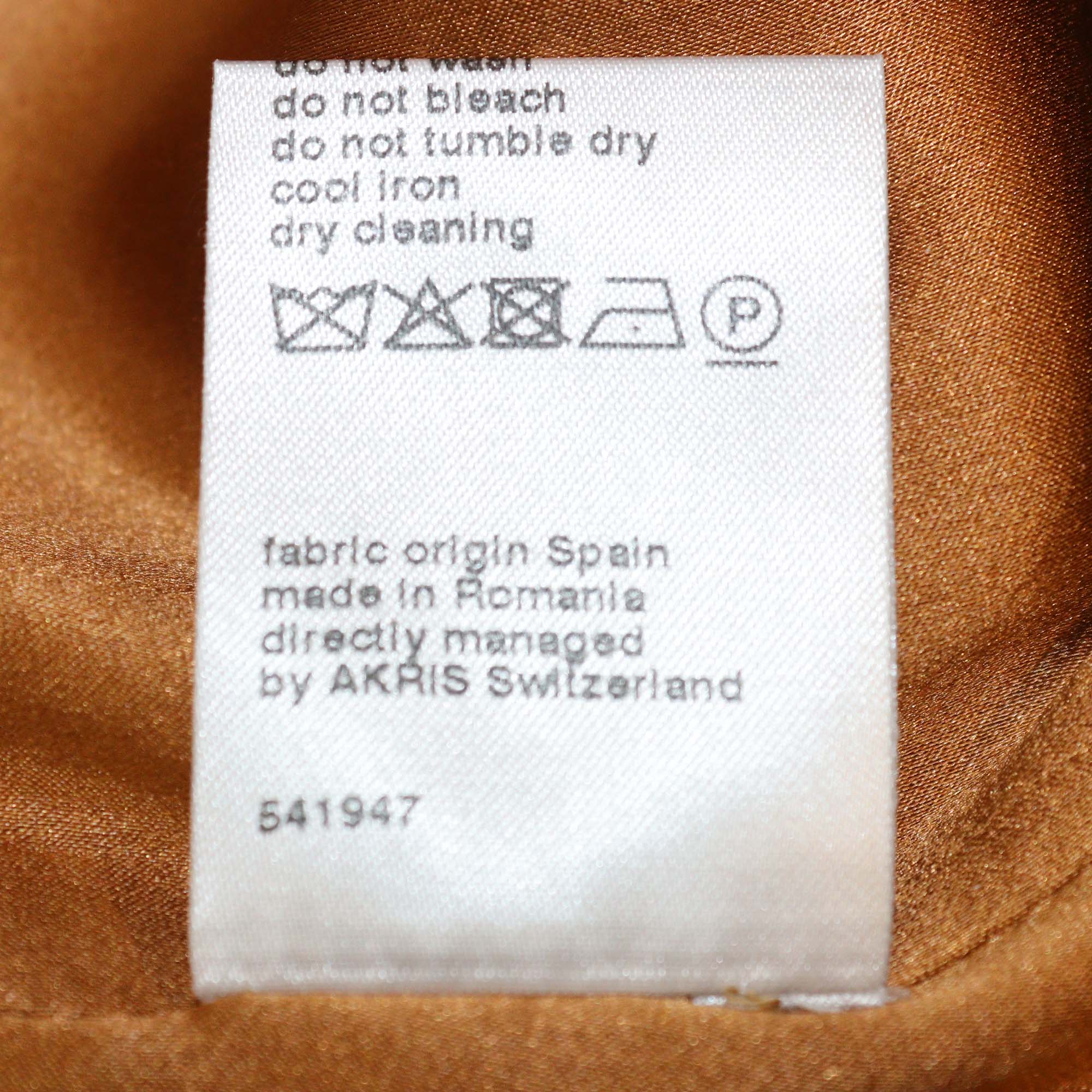 Akris Gold Full Sequins Long Sleeve Top