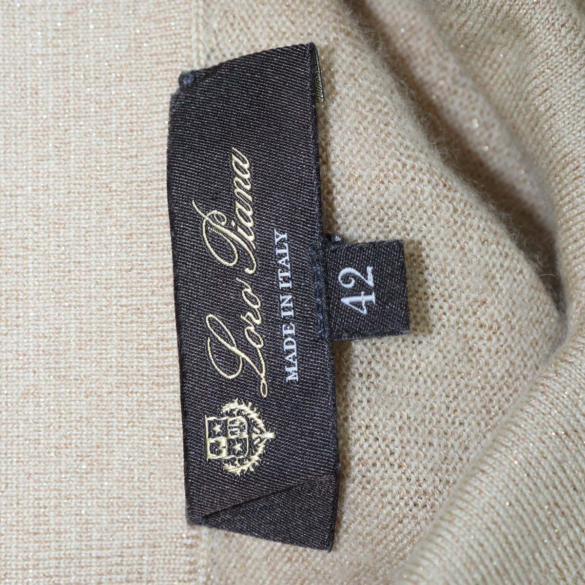 Loro Piana Light Brown Blend Cashmere Luciole Long Sleeve Shirt