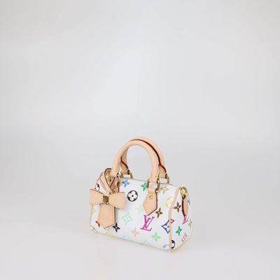 Louis Vuitton x Murakami White Multicolor Monogram Canvas Nano Speedy bag