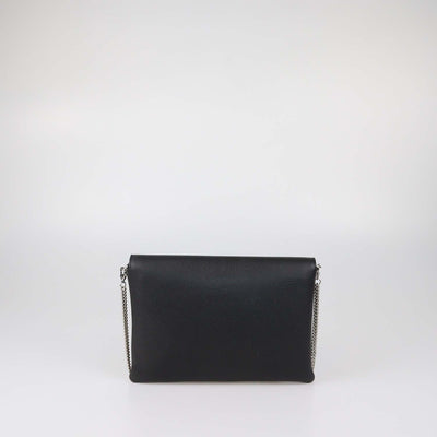 Louis Vuitton Black Leather Mylockme Chain Pochette