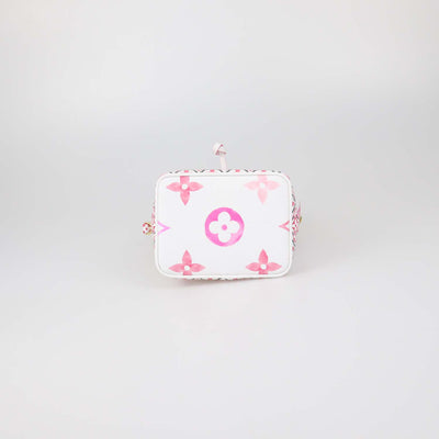 Louis Vuitton Pink/White Watercolor Monogram Canvas Nano Noe Bag
