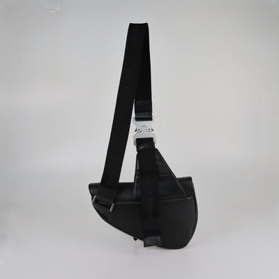 Dior Homme Black Perforated Oblique Saddle Bag Mens Dior Homme 