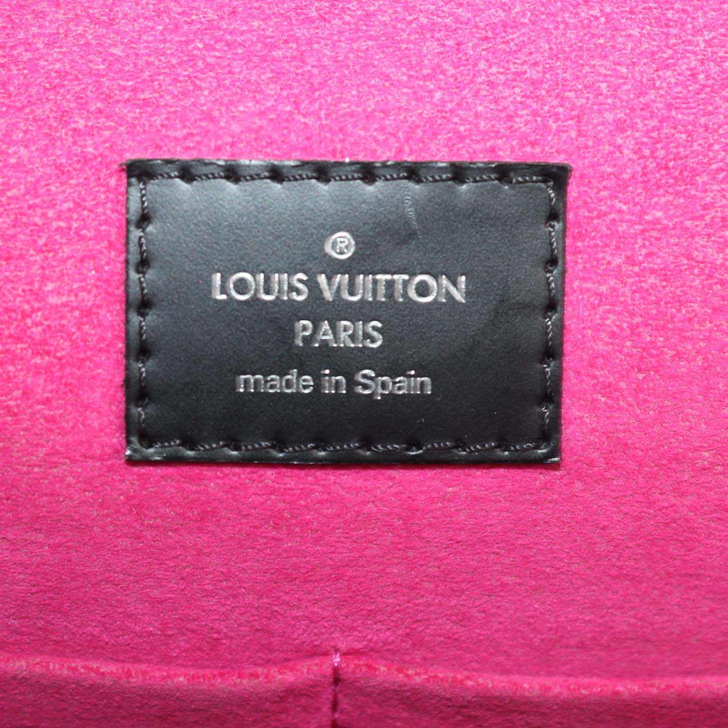 Louis Vuitton Black/Fuchsia Epi Leather Cluny BB Top Handle Bag