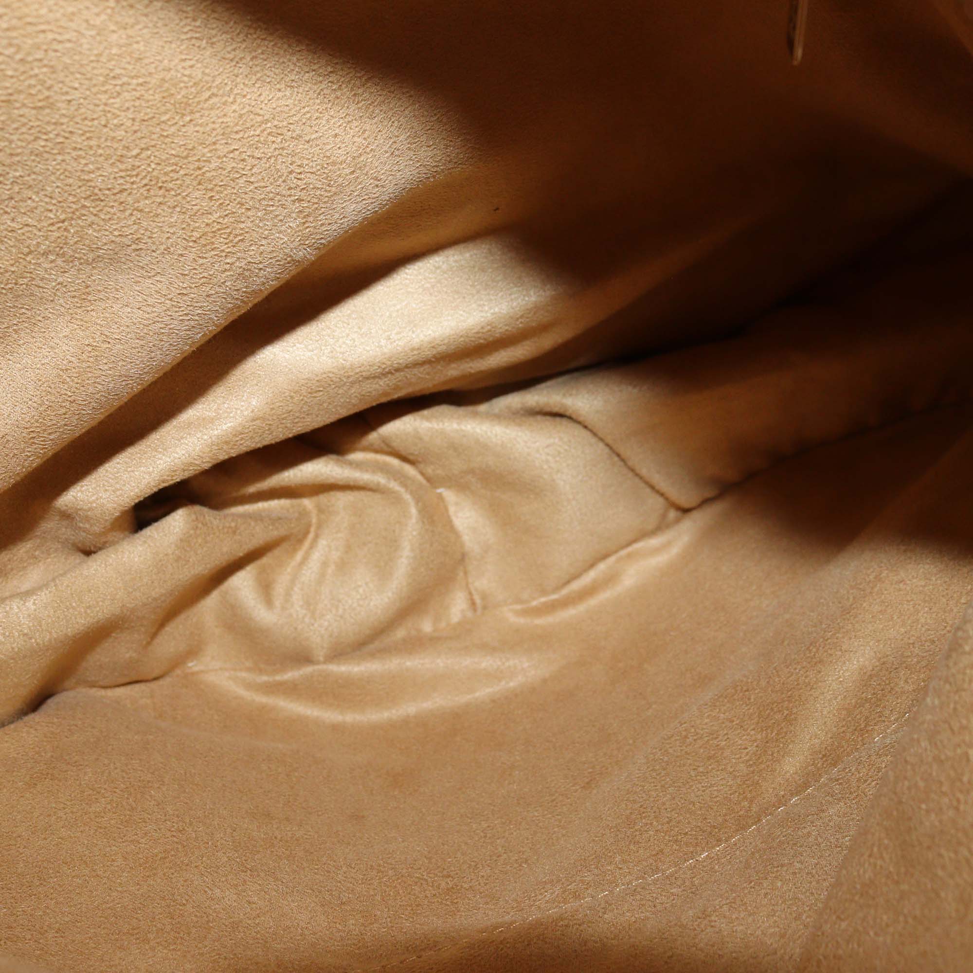 Jimmy Choo Beige Leather Textured Leather and Snake Leather Small Sky Bangle Hobo