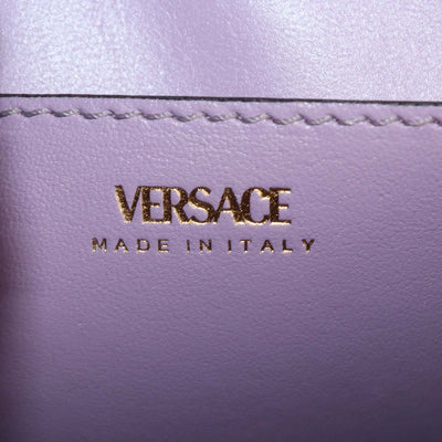 Versace Fuchsia Leather Small La Medusa Top Handle Bag