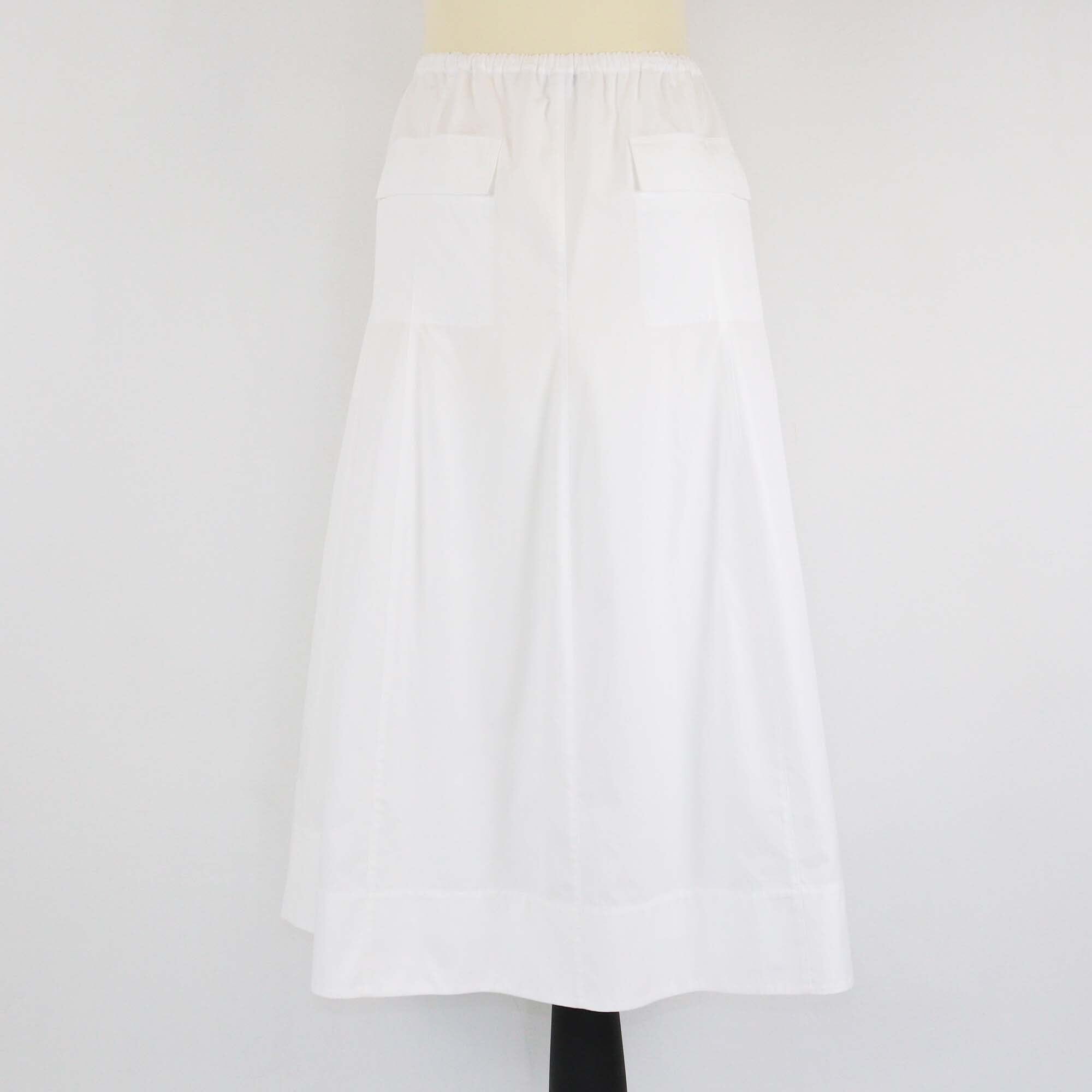 Vince White Zip Pocket Utility Midi Skirt Womens Vince 