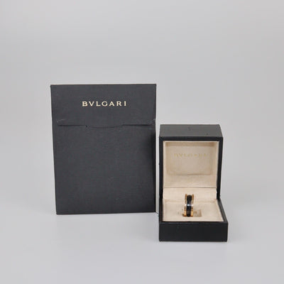 Bvlgari B.zero1 Ceramic 18k Rose Gold Ring 52 Womens Bvlgari 