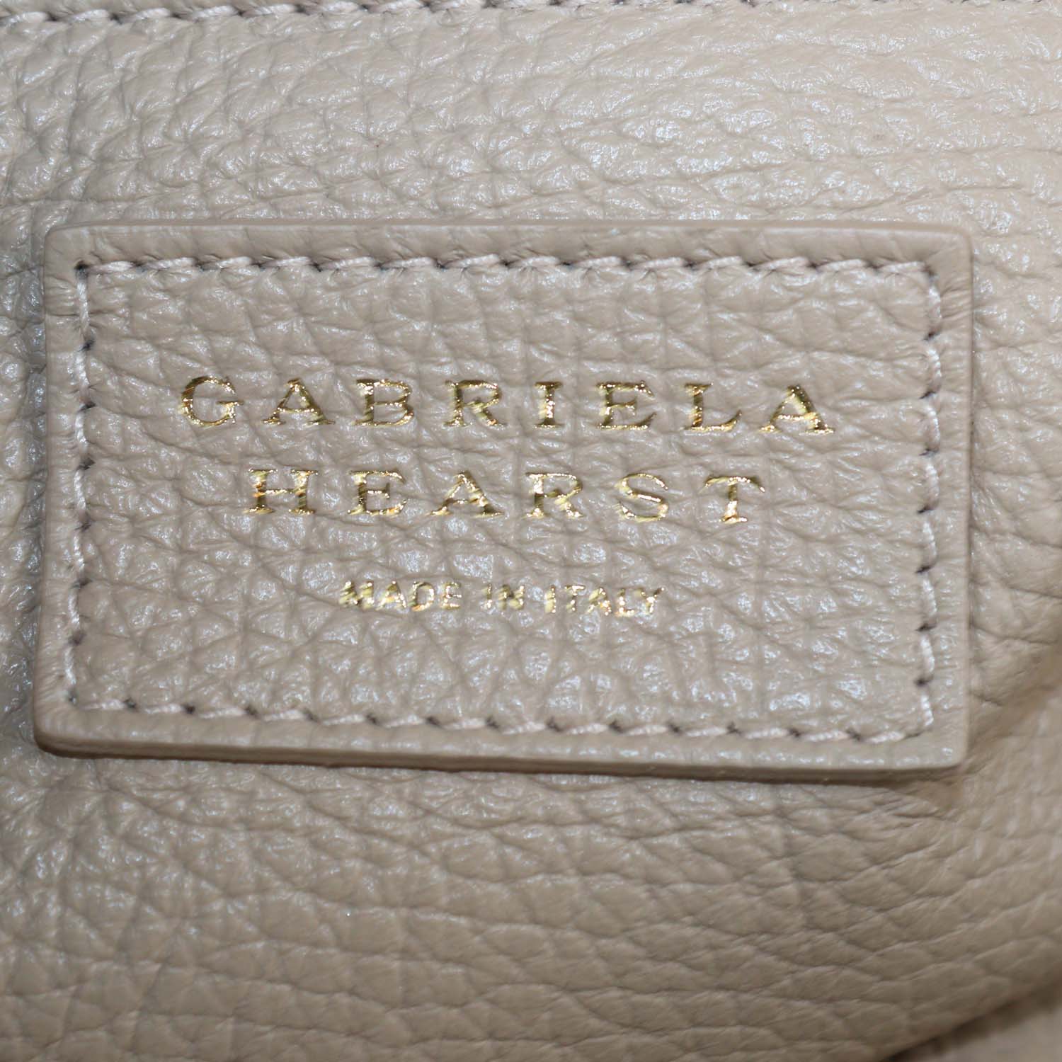 Gabriela Hearst Beige Leather Phoebe Clutch