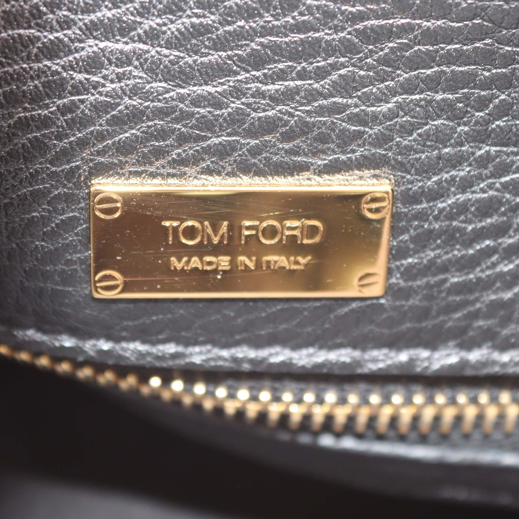 Tom Ford Black Leather Alix Shoulder Bag