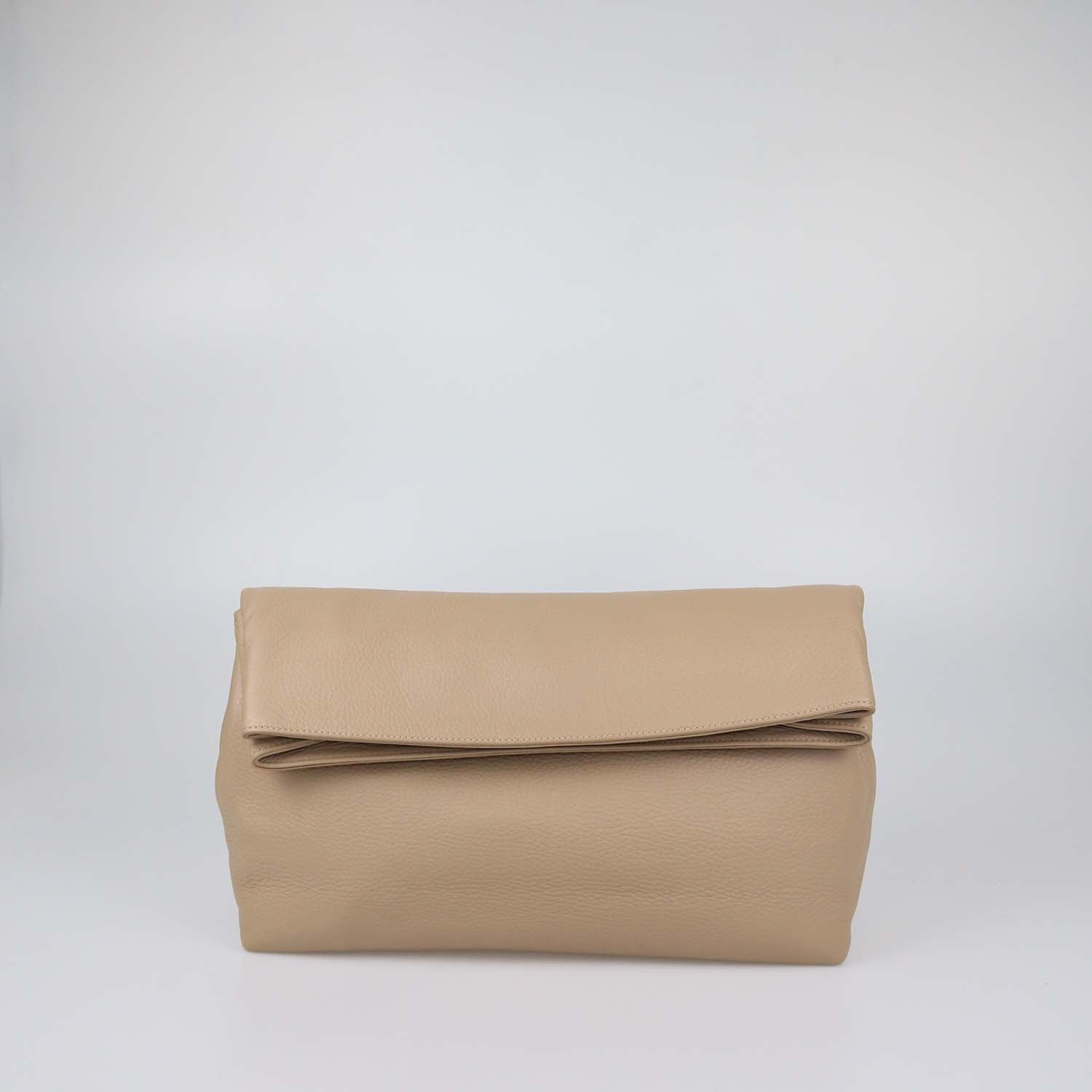 Gabriela Hearst Beige Leather Phoebe Clutch