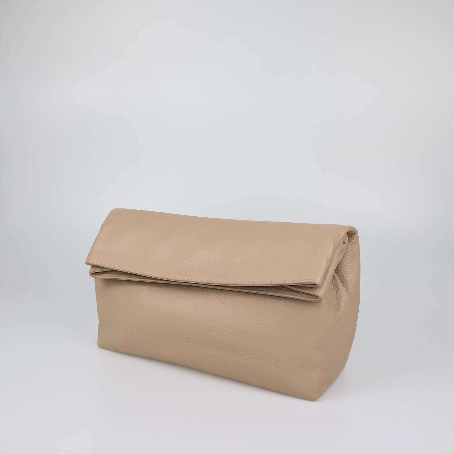 Gabriela Hearst Beige Leather Phoebe Clutch