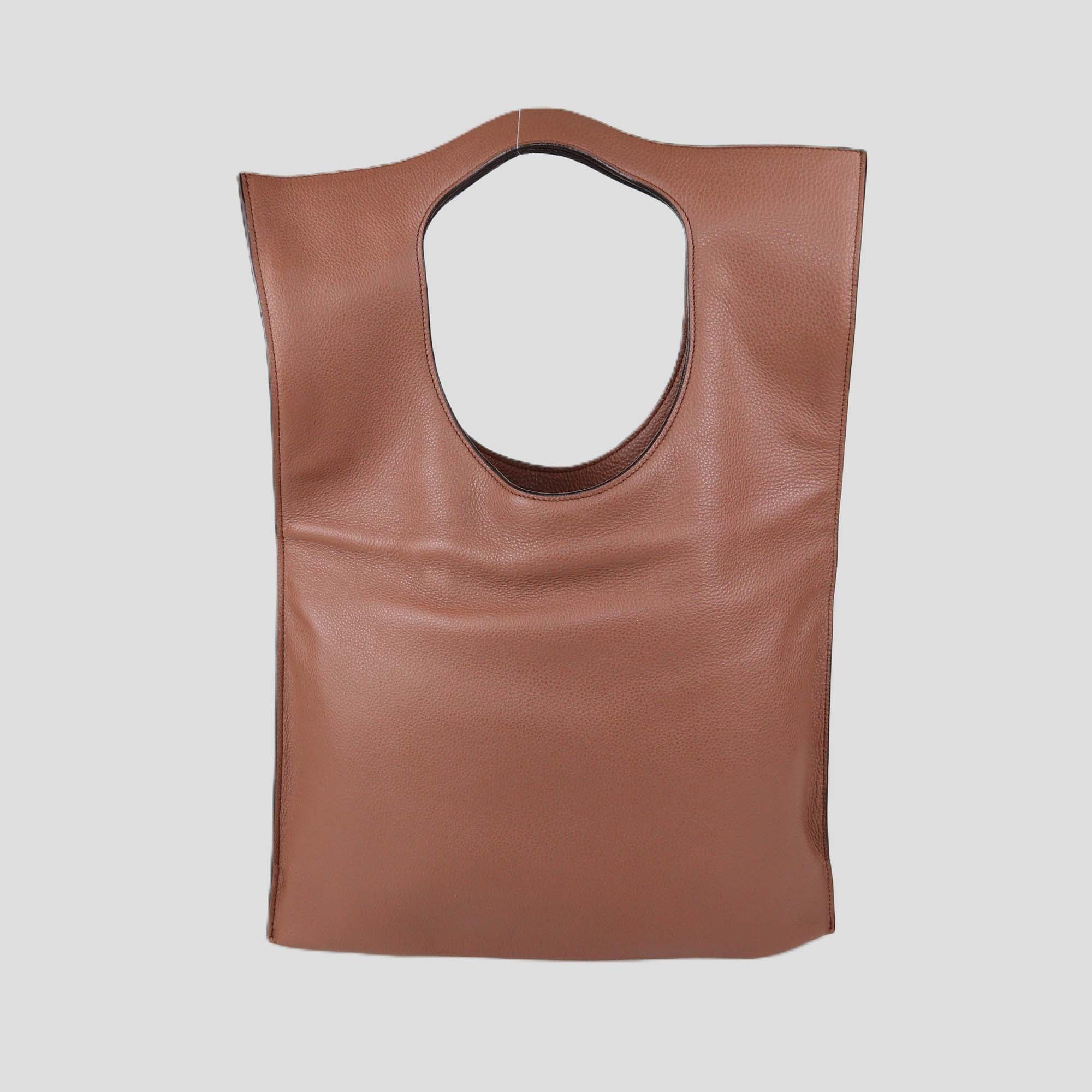 Tom Ford Brown Leather Large Foldover Alix Bag