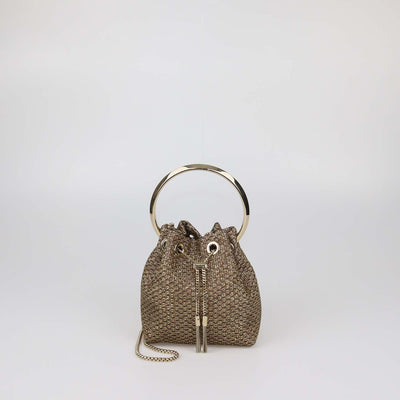 Jimmy Choo Gold Lurex Bon Bon Bag