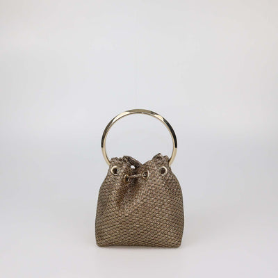 Jimmy Choo Gold Lurex Bon Bon Bag