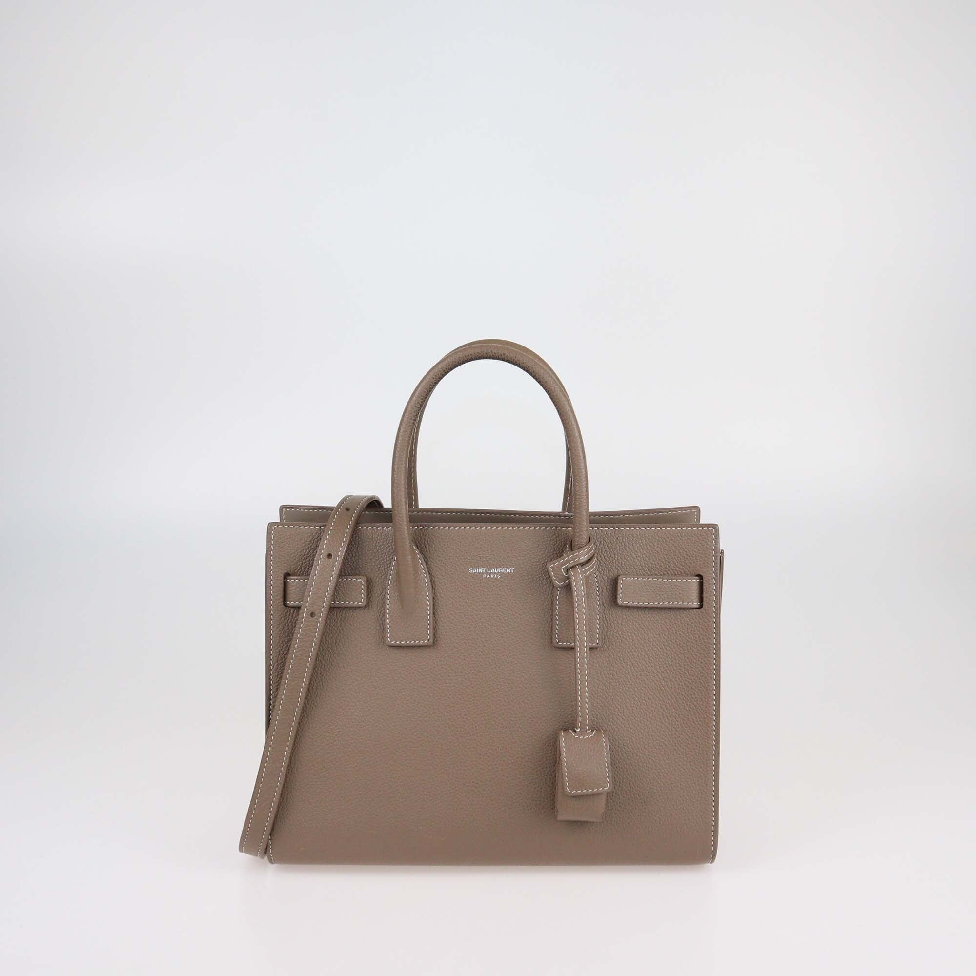 Saint Laurent Beige Leather Baby Sac De Jour Tote Womens Saint Laurent 