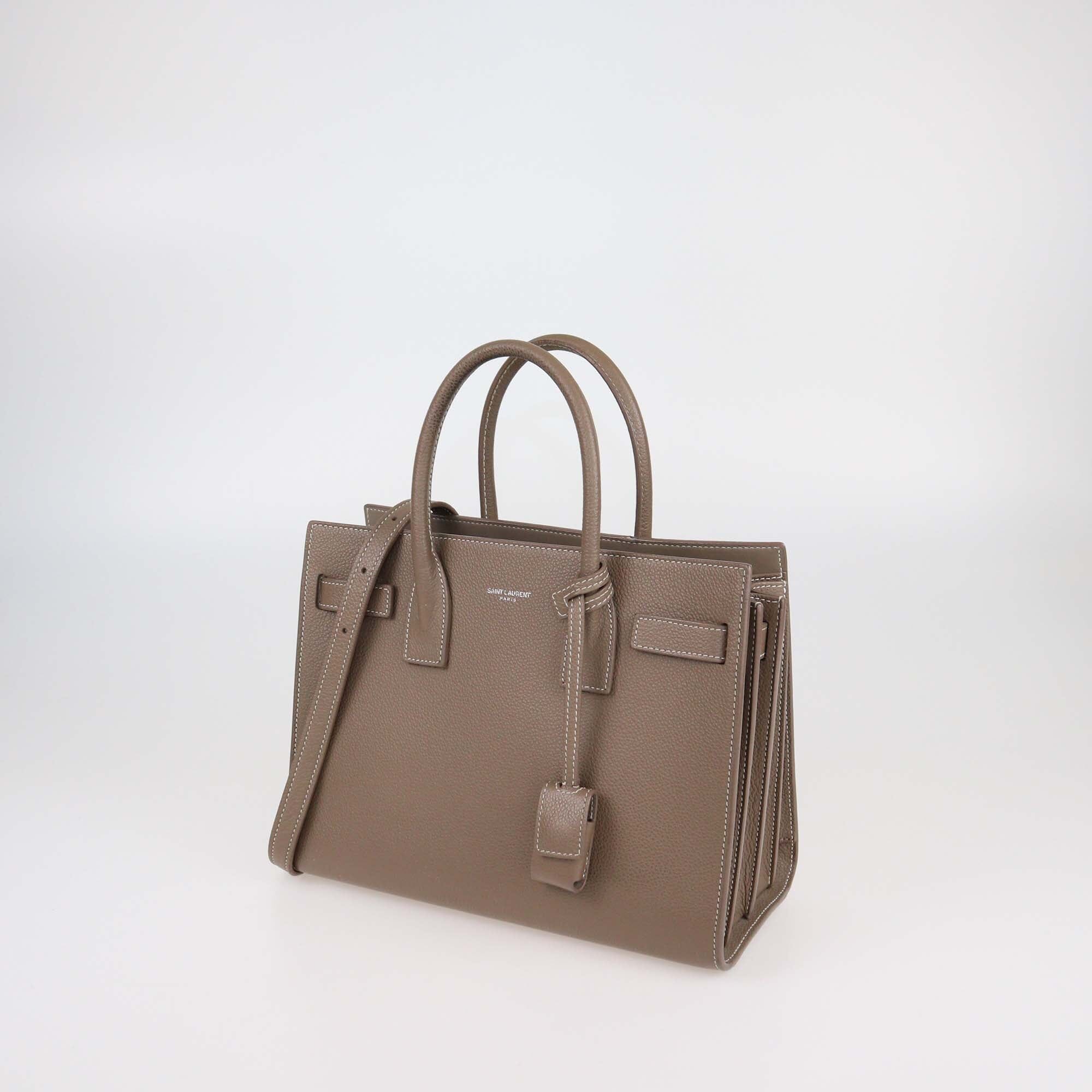 Saint Laurent Beige Leather Baby Sac De Jour Tote Womens Saint Laurent 