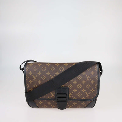 Louis Vuitton Monogram Macassar Canvas Archy MM Messenger Bag Mens Louis Vuitton 