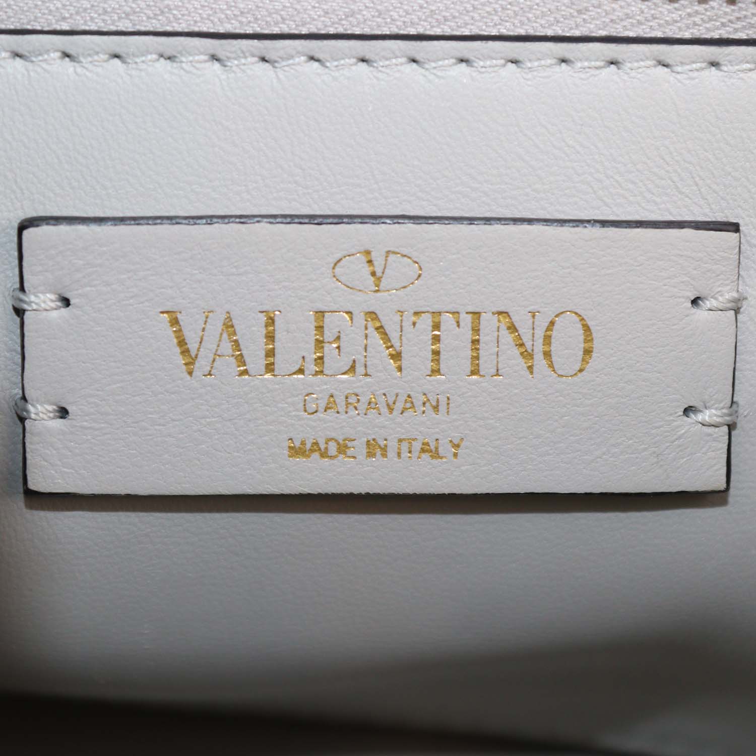 Valentino Off White Quilted Leather Medium Roman Stud Shoulder Bag
