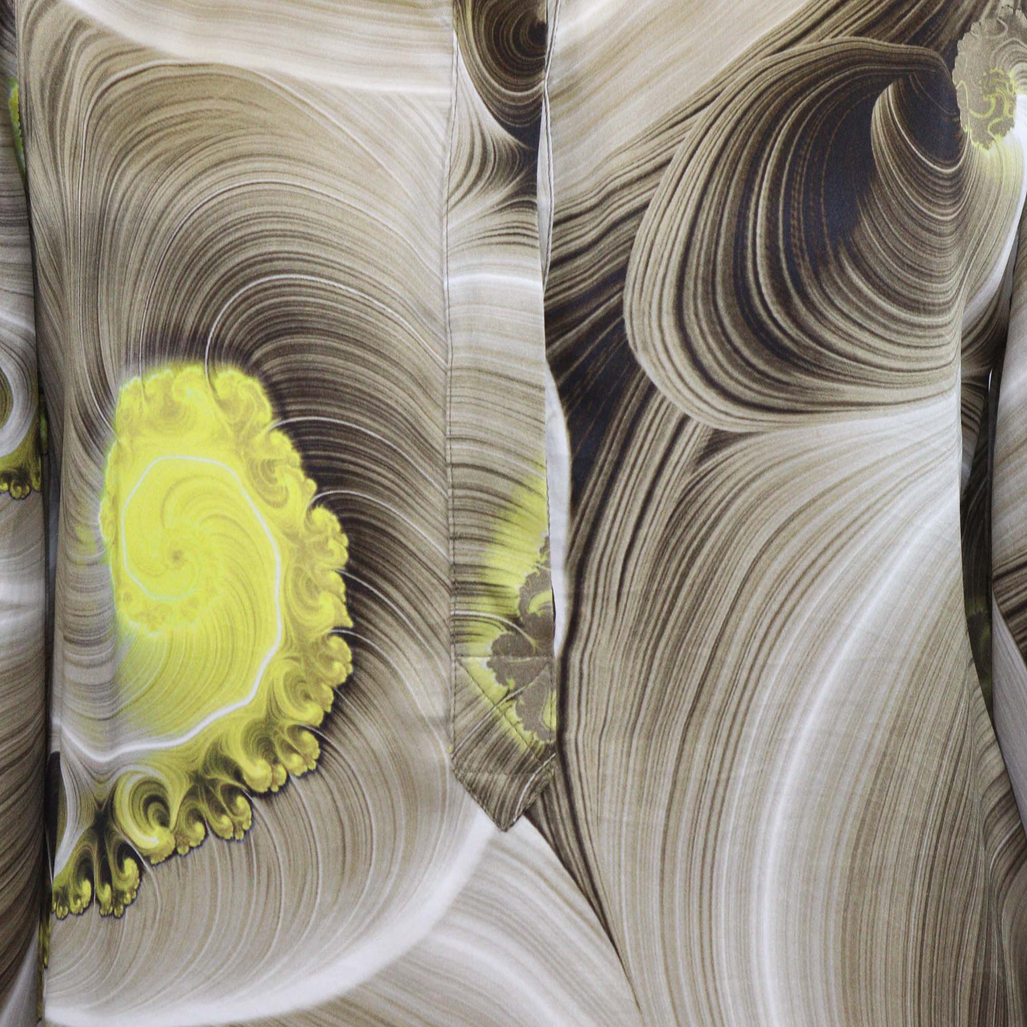 Versace Collection Multicolor Silk Printed Long Sleeve Shirt