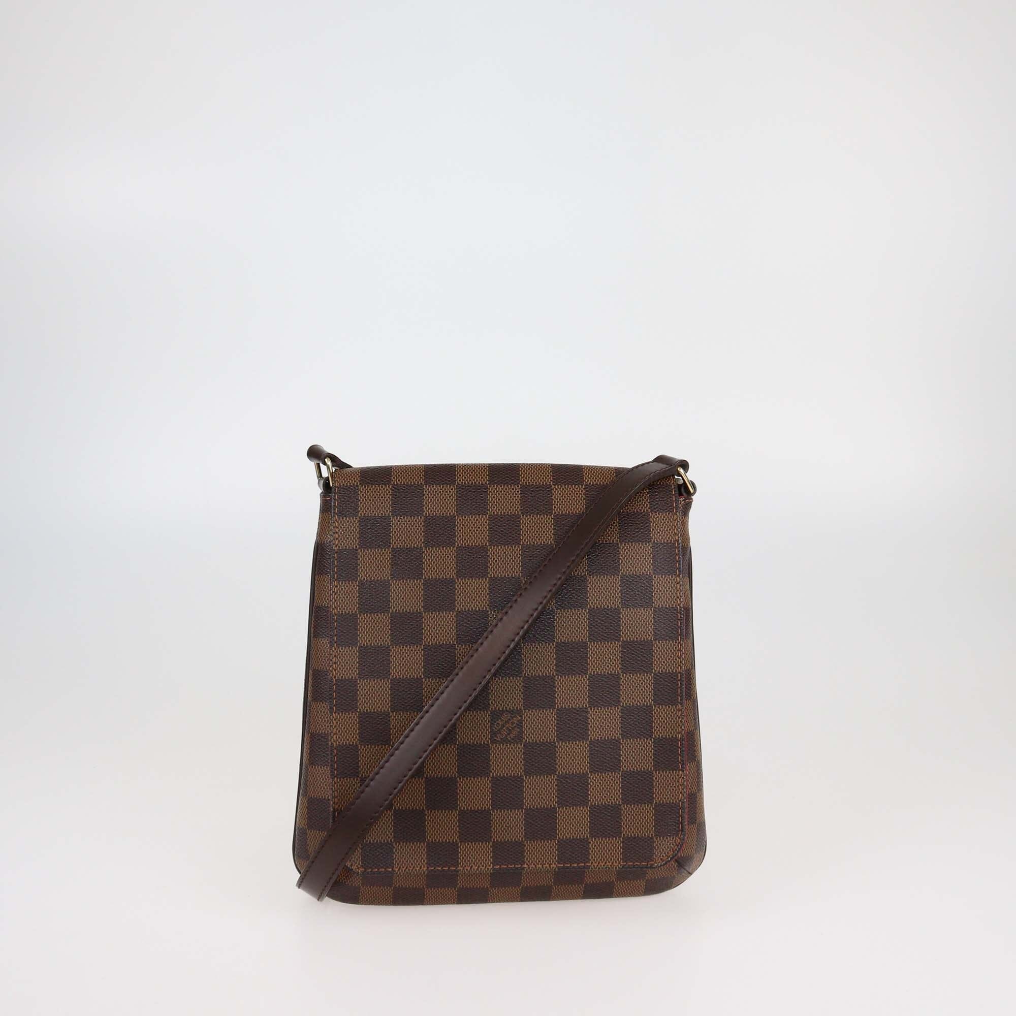 Louis Vuitton Damier Ebene Canvas Musette Salsa Bag Womens Louis Vuitton 