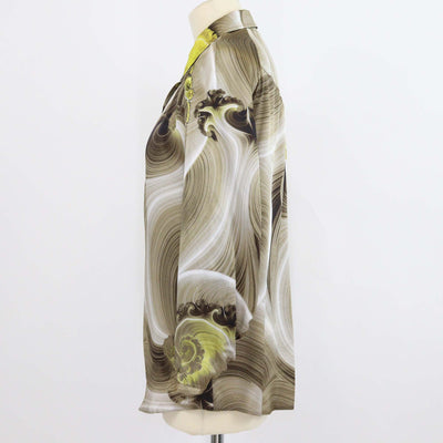 Versace Collection Multicolor Silk Printed Long Sleeve Shirt