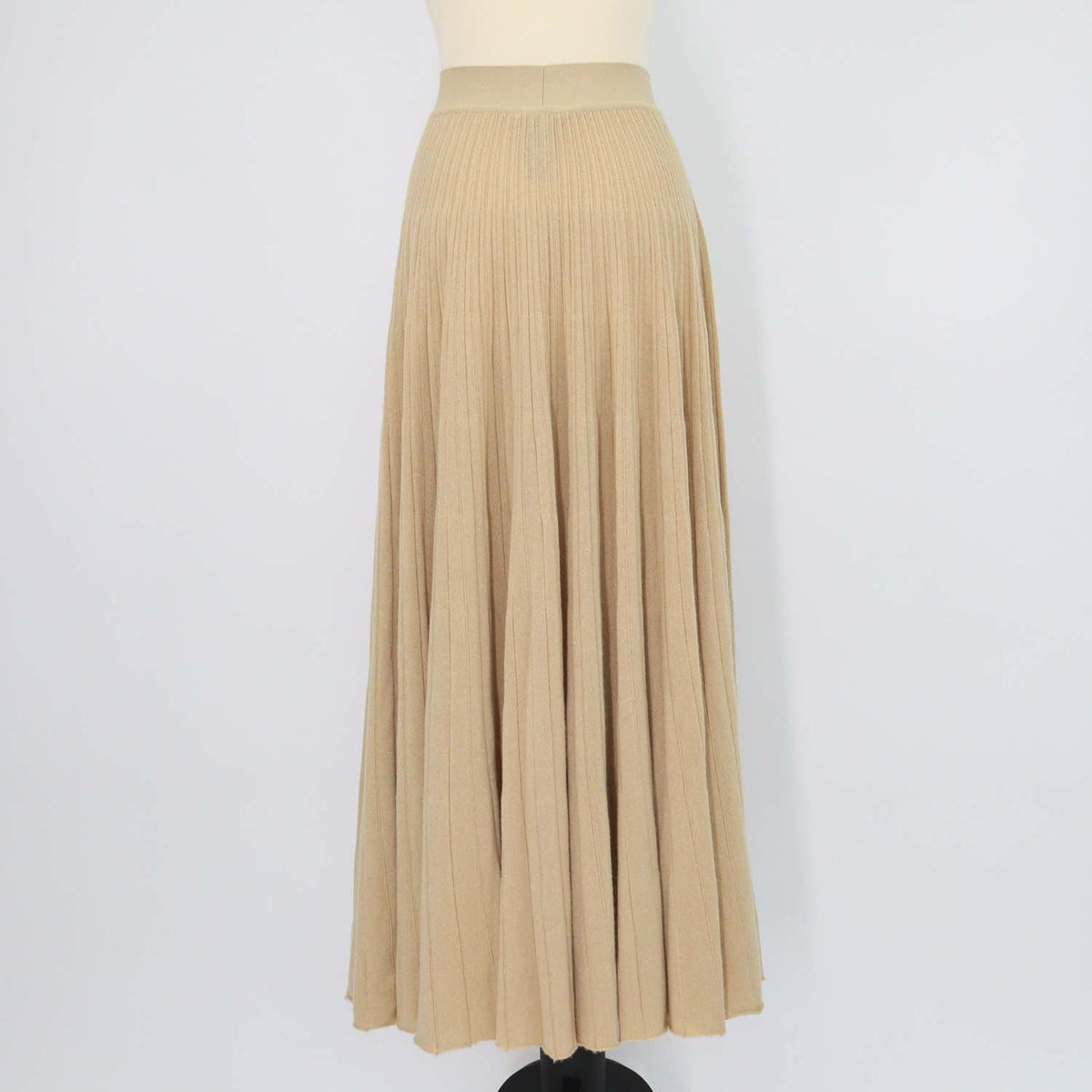 Loro Piana Light Brown Blend Cashmere Luciole Maxi Skirt