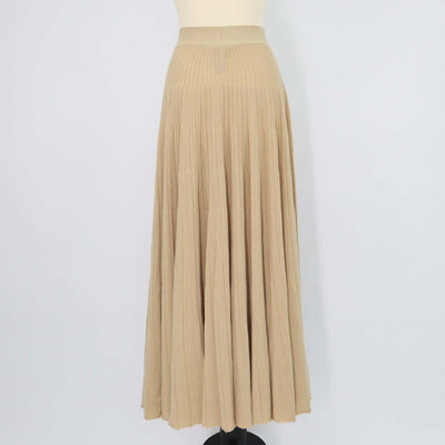 Loro Piana Light Brown Blend Cashmere Luciole Maxi Skirt