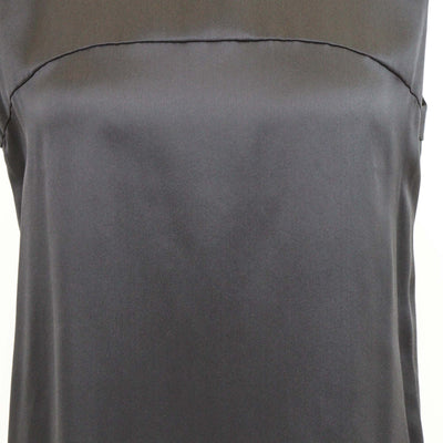Chanel Black Silk Sleeveless Tunic Top