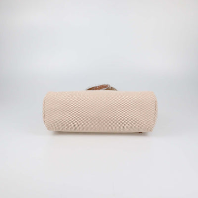 Hermes Ecru Beige/Naturel Sable Criss Viking Canvas and Vache Hunter Leather Herbag Zip 31 Bag