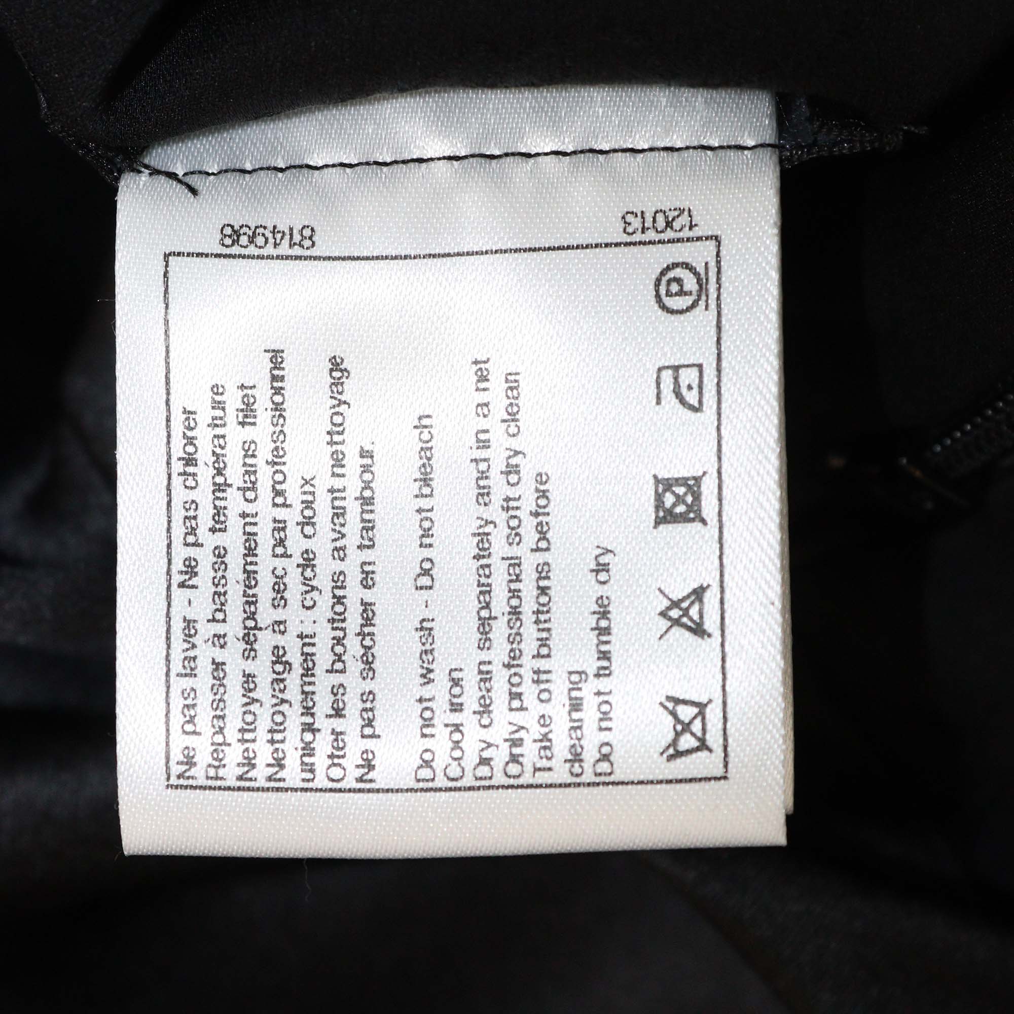 Chanel Black Silk Sleeveless Tunic Top