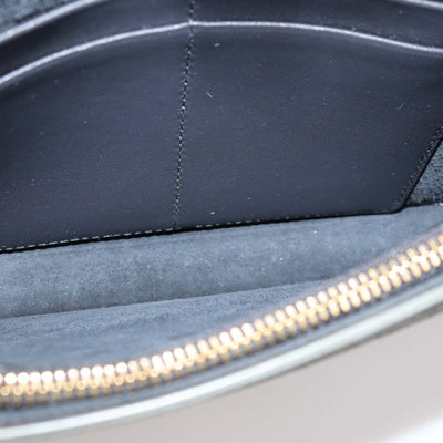 Christian Dior Metallic Grey Micro Cannage Patent Leather 2 in 1 30 Montaigne Pouch
