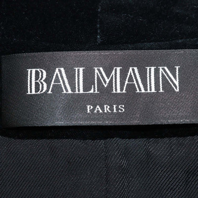 Balmain Black Velvet Double Breasted Blazer